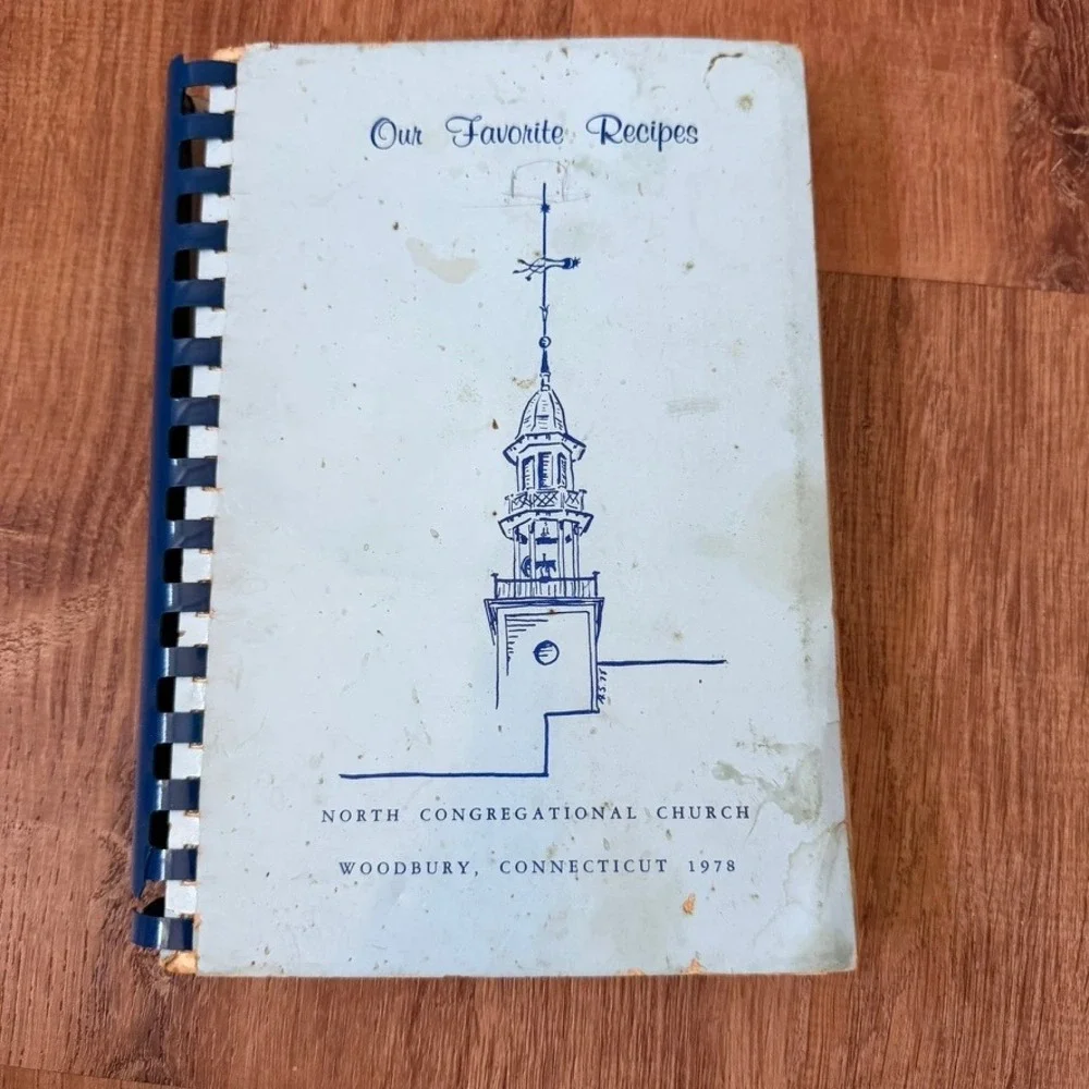 Vintage 1978 North Congregational Church Cookbook Woodbury CT Favorite Recipes